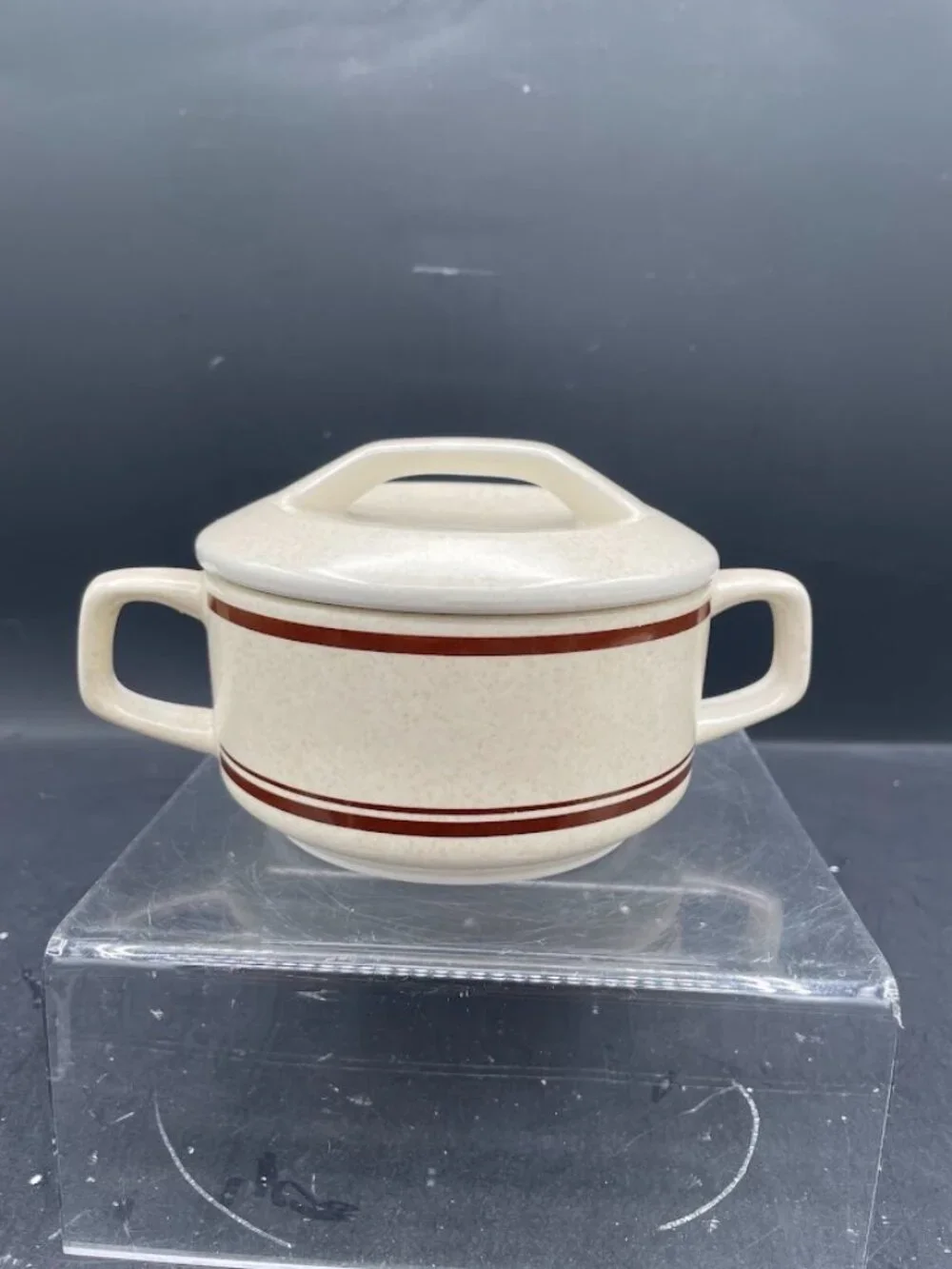 Temper-Ware by Lenox Stoneware Cream and Lidded Sugar Bowl Set Cottonwood